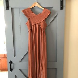 S off the shoulder maxi dress
